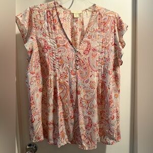 Paisley Print Women's Top